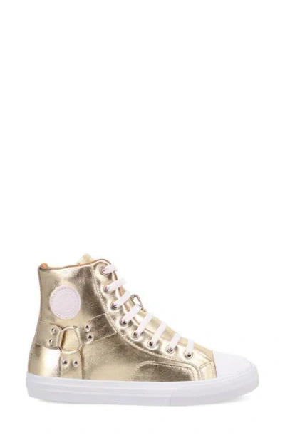 Dingo Knarly High Top Sneaker In Gold