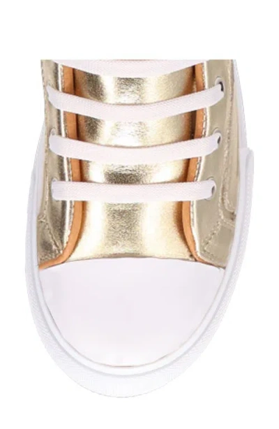 Dingo Knarly High Top Sneaker In Gold