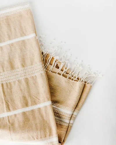 Creative Women Aden Cotton Bath Towel In Neutral