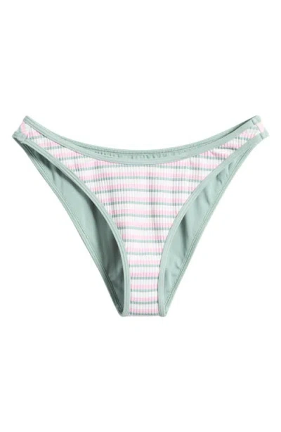 Pacsun Skyrocket High Leg Bikini Bottoms In Blue