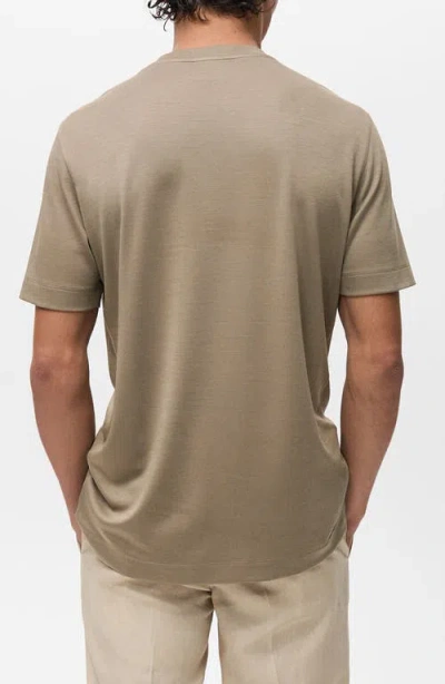 Mango Lyocell Blend T-shirt In Green