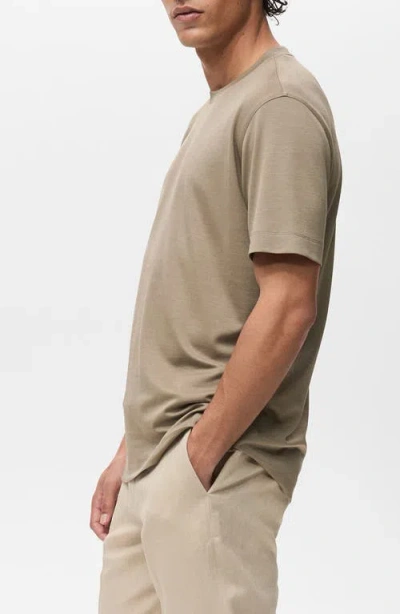Mango Lyocell Blend T-shirt In Green