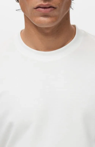 Mango Short Sleeve Cotton Crewneck Sweater