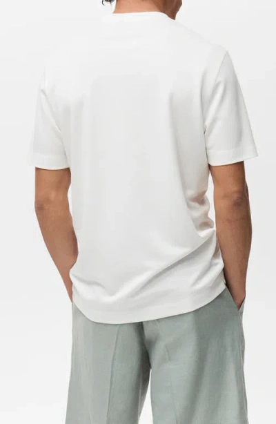Mango Short Sleeve Cotton Crewneck Sweater