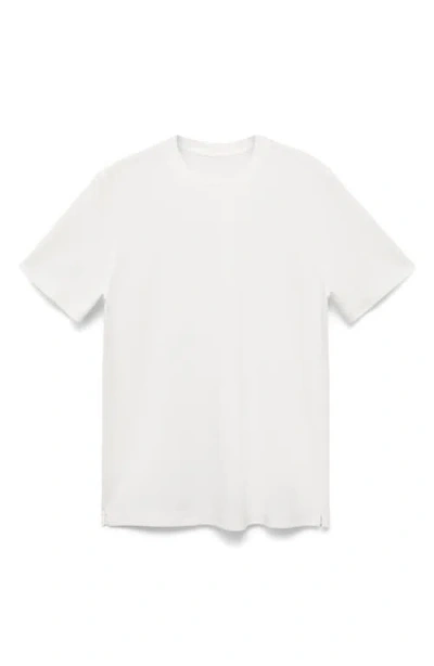 Mango Short Sleeve Cotton Crewneck Sweater