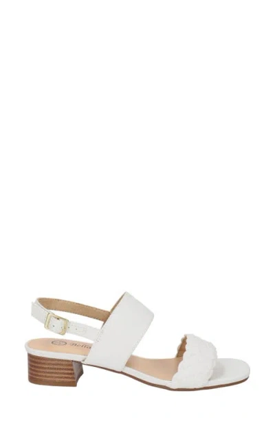 Bella Vita Womens Ankle Strap Block Heel Slingback Sandals