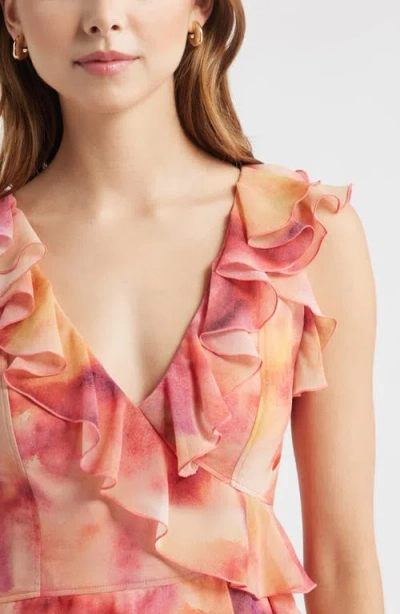 Open Edit Ruffle Sleeveless Crop Top