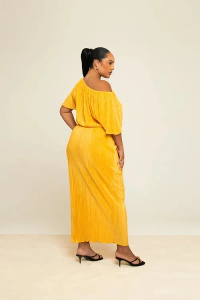 Fashion-szn Curve Plus Size Plisse Midaxi Dress
