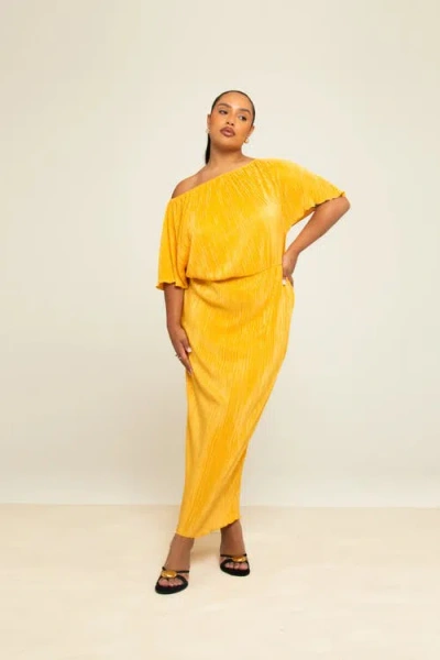 Fashion-szn Curve Plus Size Plisse Midaxi Dress