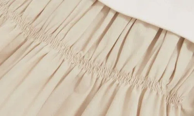 Reiss Kids' Wren Mixed Media Dress In Neutral