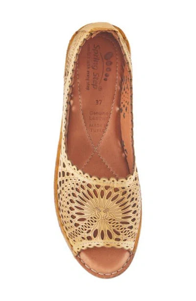 Spring Step Brandal Sandal In Gold