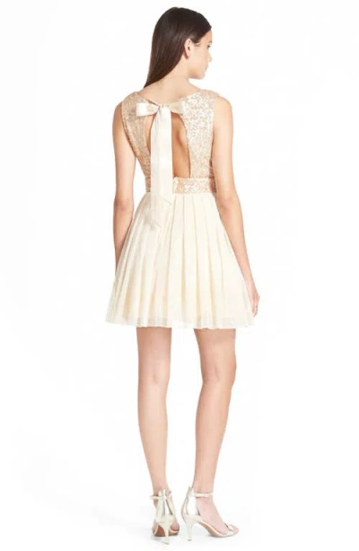 Speechless Sequin Bodice Skater Dress