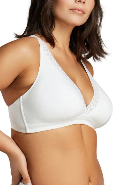 Siella Organic Cotton Lace Plunge Bra