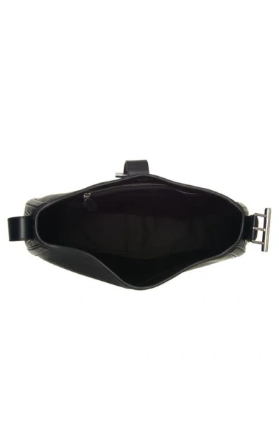 Alexander Mcqueen Mcqueen T-bar Leather Shoulder Bag In Black