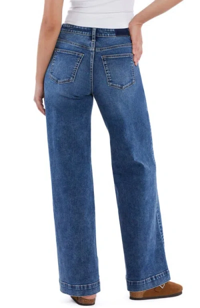 Hint Of Blu Mia High Waist Wide Leg Jeans