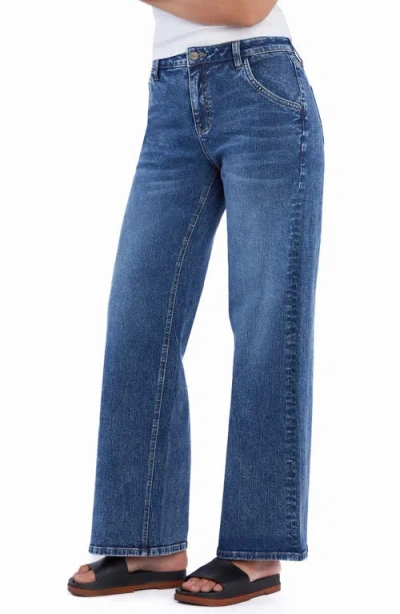 Hint Of Blu Ella High Waist Wide Leg Jeans