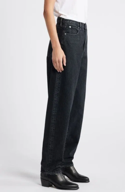 Frame The Narrow Barrel Leg Jeans In Black