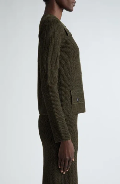 St John St. John Collection Two-layer Stretch Mesh Crop Jacket