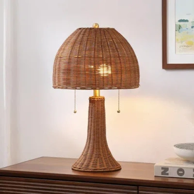 Jonathan Y Joanie 22" Bohemian Rustic Iron Led Table Lamp In Brown