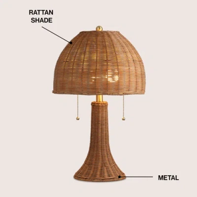 Jonathan Y Joanie 22" Bohemian Rustic Iron Led Table Lamp In Brown