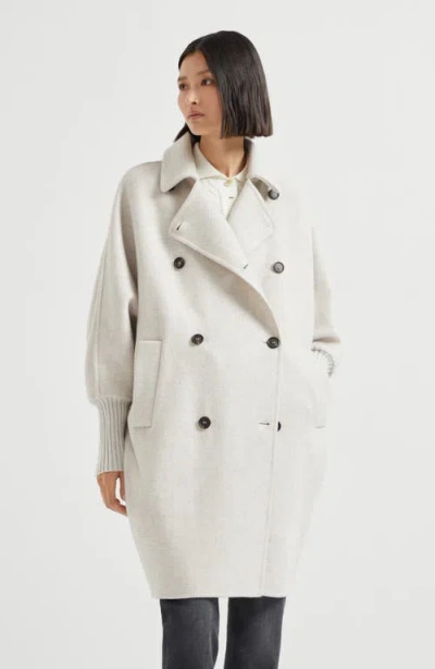 Brunello Cucinelli Women's Cashmere Blend Coat With Batwing Sleeves