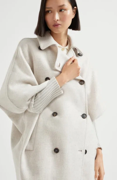 Brunello Cucinelli Women's Cashmere Blend Coat With Batwing Sleeves