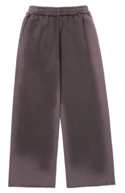 Honor The Gift Spray Cotton French Terry Sweatpants In Purple