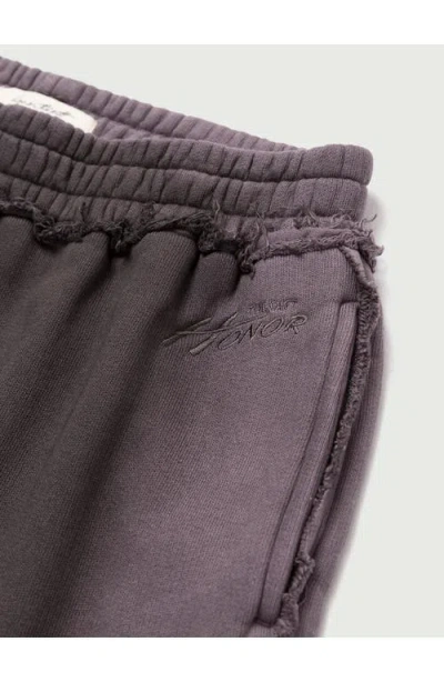 Honor The Gift Spray Cotton French Terry Sweatpants In Purple