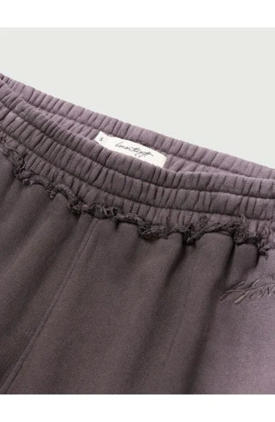 Honor The Gift Spray Cotton French Terry Sweatpants In Purple