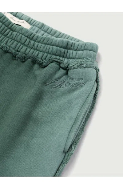 Honor The Gift Spray Cotton French Terry Sweatpants In Green