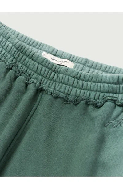 Honor The Gift Spray Cotton French Terry Sweatpants In Green
