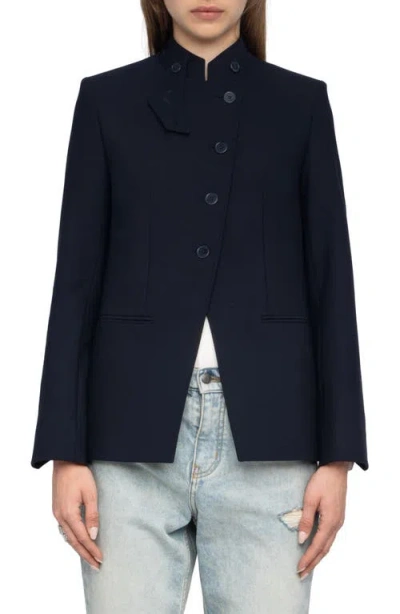 Zadig & Voltaire Verysa Jacket In Blue