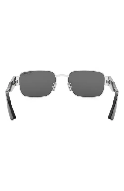 Dior Rectangle Sunglasses In Metallic