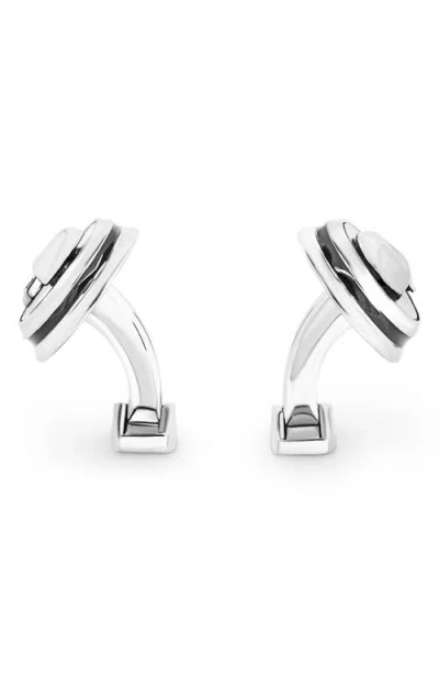 Tateossian Carbon Skull Cuff Links