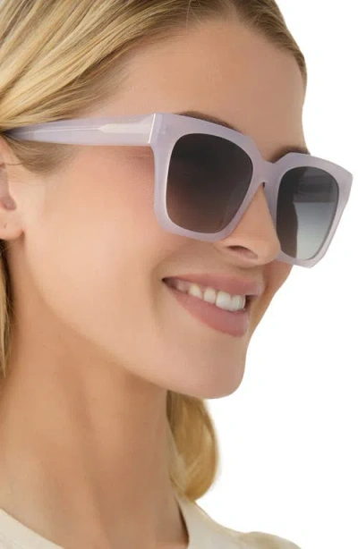 Diff Ariana 54mm Gradient Square Sunglasses In Gray