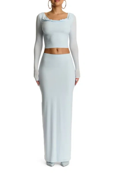 Naked Wardrobe Maxi Skirt In Gray