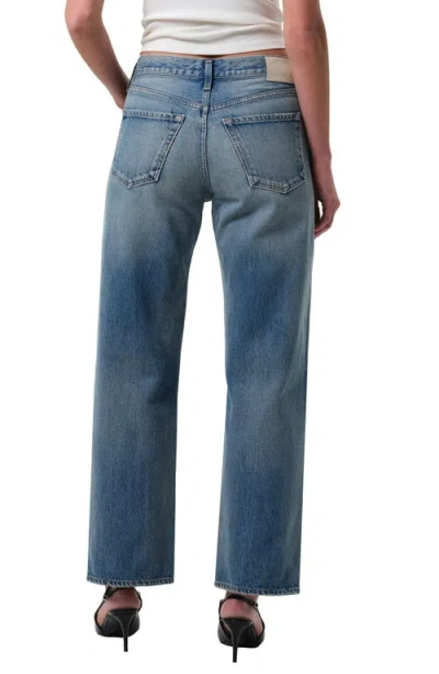 Citizen Of Humanity Citizens Of Humanity Lindz Low Rise Easy Straight Leg Jeans In Blue