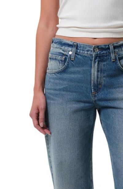 Citizen Of Humanity Citizens Of Humanity Lindz Low Rise Easy Straight Leg Jeans In Blue