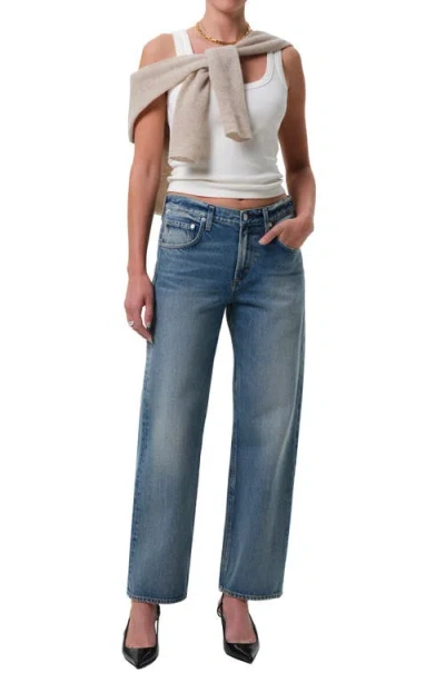 Citizen Of Humanity Citizens Of Humanity Lindz Low Rise Easy Straight Leg Jeans In Blue