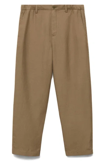 Mango Lyocell & Linen Pants