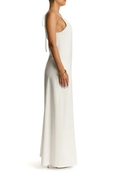 Naked Wardrobe Wide Leg Cotton Jumpsuit In White