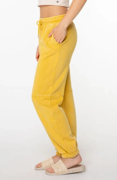 Roxy Oasis Haze Joggers In Yellow