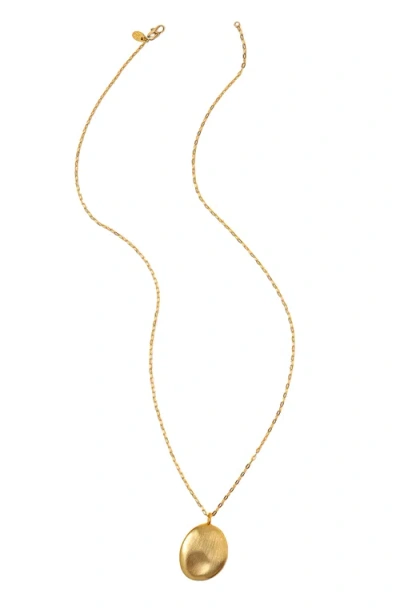 Uncommon Goods Worry Stone Pendant Necklace