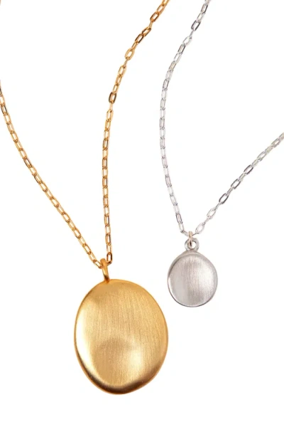 Uncommon Goods Worry Stone Pendant Necklace