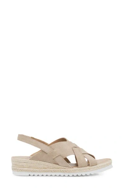 Aquatalia Amaya Water Repellent Slingback Espadrille Wedge Sandal