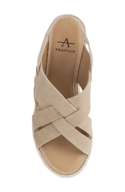 Aquatalia Amaya Water Repellent Slingback Espadrille Wedge Sandal