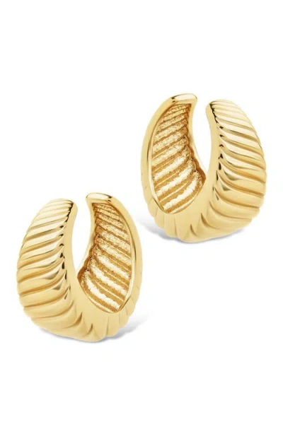 Sterling Forever Beth Twisted Croissant Ear Cuffs