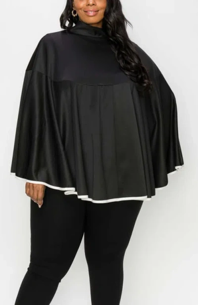 L I V D Kadra Ribbon Detail Cape In Black