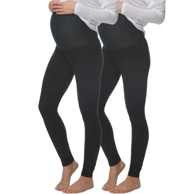Felina Velvety Soft Maternity Leggings 2 Pack
