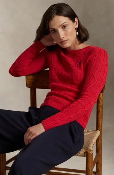 Polo Ralph Lauren Pullover Mit Zopfmuster In Red
